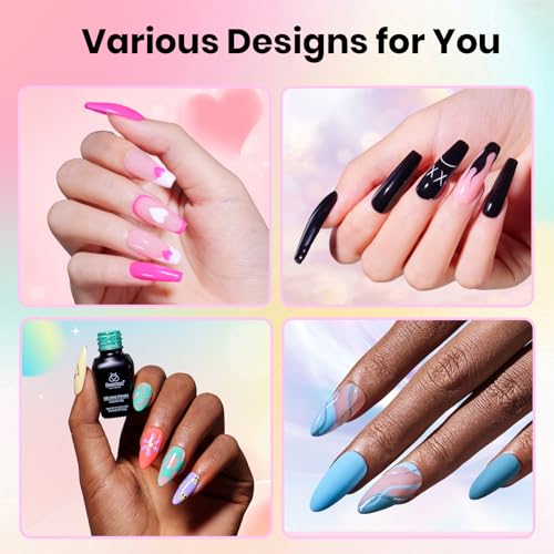 Image of Beetles Gel Nail Polish Kit with U V Light, 68 Pcs Gel Nail Kit 35 Colors Emotional Spectrum with Base Matte&Glossy Top Coat Soak Off Nails Supplies Manicure Set Home Salon Gifts for Women