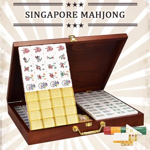Set de Fichas Mahjong Cristal Dorado 1.45 Pulgadas miniatura 3