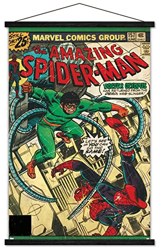 Amazing Spider-Man #157 poster mural Marvel Comics grand format avec cadre
