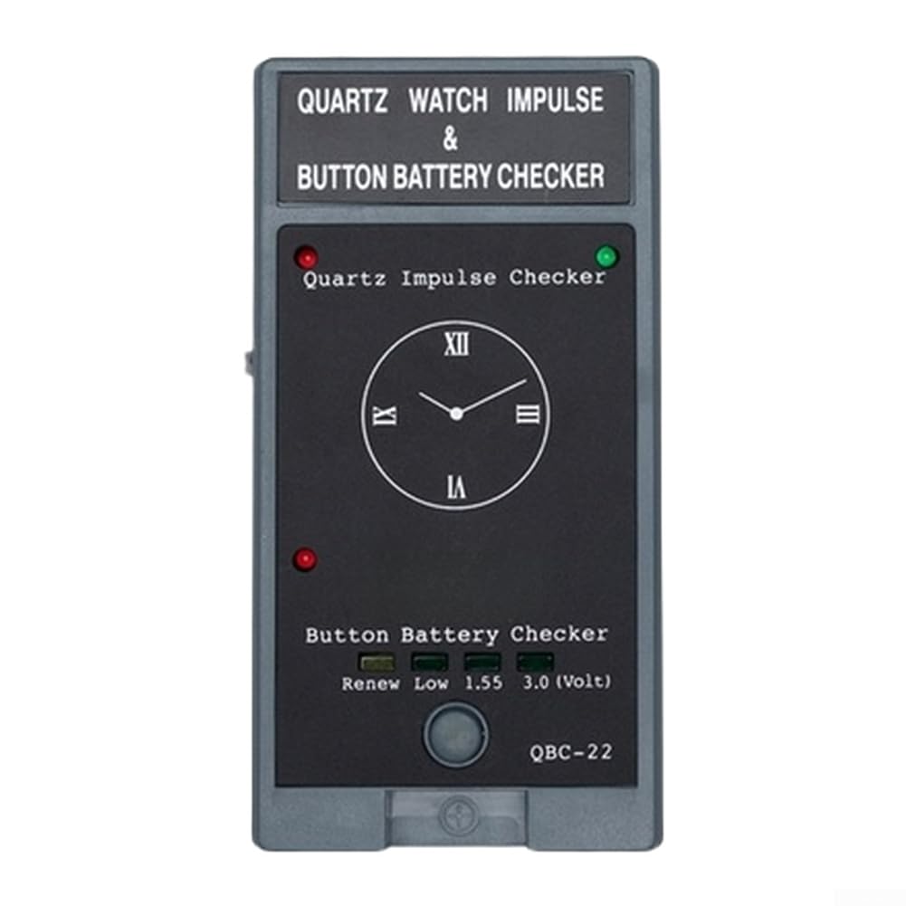 Quarz-Uhrentester 1,5 V 3 V für Batterie für Uhren-Reparatur, ABS-Gehäuseöffner, Werkzeug-Set