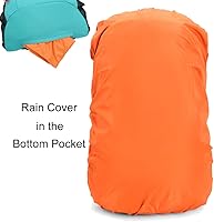 Vista 3 de Bseash Mochila de senderismo impermeable de 40L con cubierta de lluvia, bolsa de viaje deportiva al aire libre Daypack para acampar, escalada