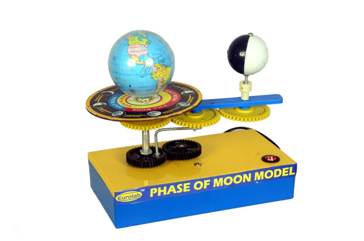 Generic Moon Phase Model - Science Education Kit - For Students (Ages 10-14), Unisex - Understand Moon Phases, Data Recording, Analysis, and Prediction