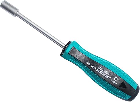 ADAS Calibration Tool 3.5 mm Metal Hex Nut Screwdriver with 75m2.95 inch Cr-V Steel Round Shaft Socket Driver Hex Nut Key Wrench Screwdriver