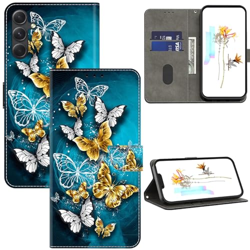 Étui portefeuille pour Samsung Galaxy A35 5G antichoc avec porte-cartes de crédit