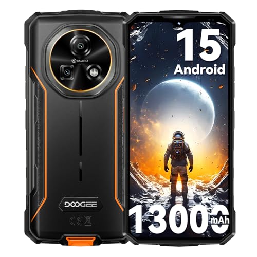 DOOGEE FIRE 5 Rugged Smartphone Android 15 con 13000mAh Batteria,