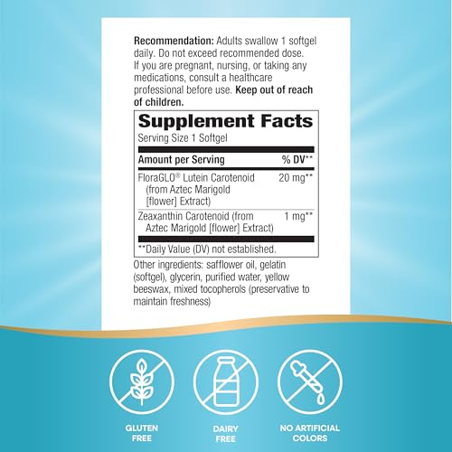 Nature's Way Lutein, Supports Eye & Skin Health*, 20 mg per Serving, 60 ct - image 5
