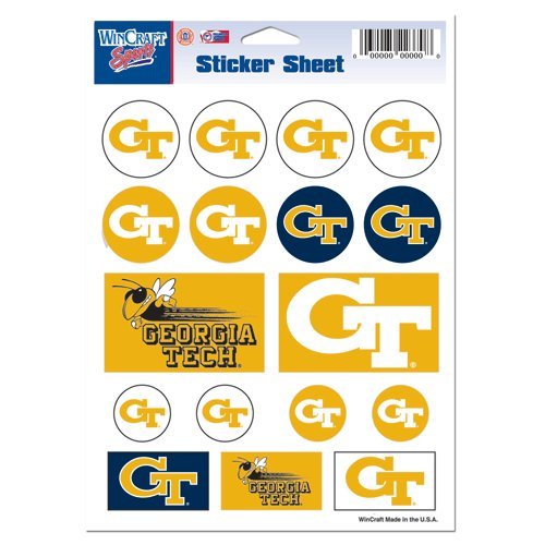Georgia Tech Sticker Sheet 5x7
