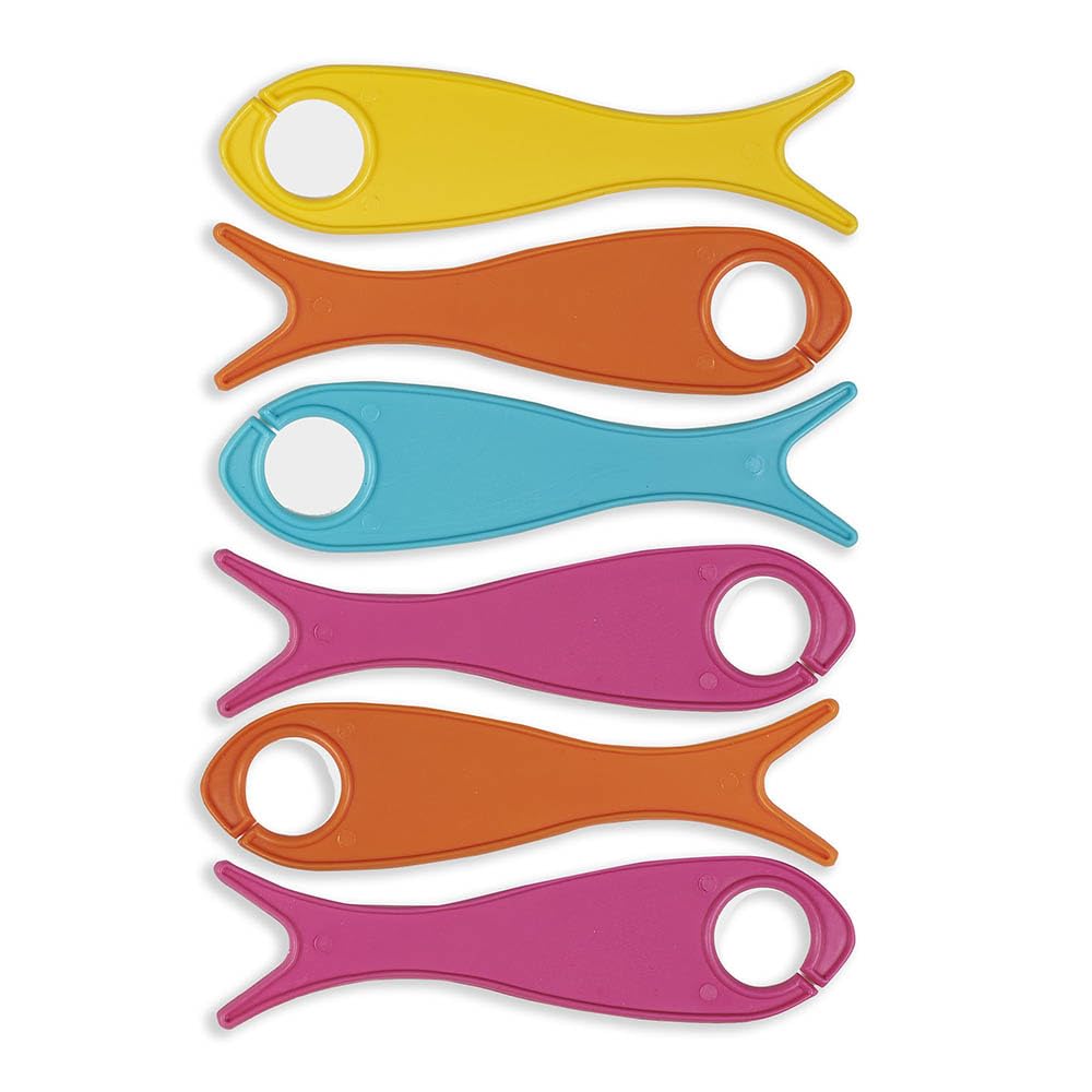 Pony Yarn Bobbins Fish Shape - Set of 6, 11cm