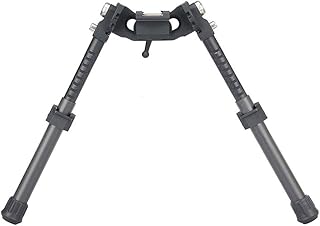 GOTICAL Mlok Bipod for Rifles | Rotated 360 Degrees with 5 Locking Positions | 6.5 to 9 Inch Bipods Height Folding Adjustable Hunting Bipod Fit for Mlok Rail (Black - 1)… - Gotical