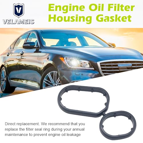 Image of 1PCS 26345-3LAA0 Engine Oil Filter Housing Gasket Fit For Kia Cadenza 3.3l 2016-2021 For Hyundai Palisade 2020-2024