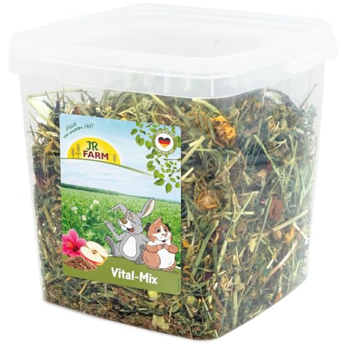 JR Farm Vital-Mix 430 g im Eimer (Kräuter für Zwergkaninchen und Nager, Ergänzungsfuttermittel)