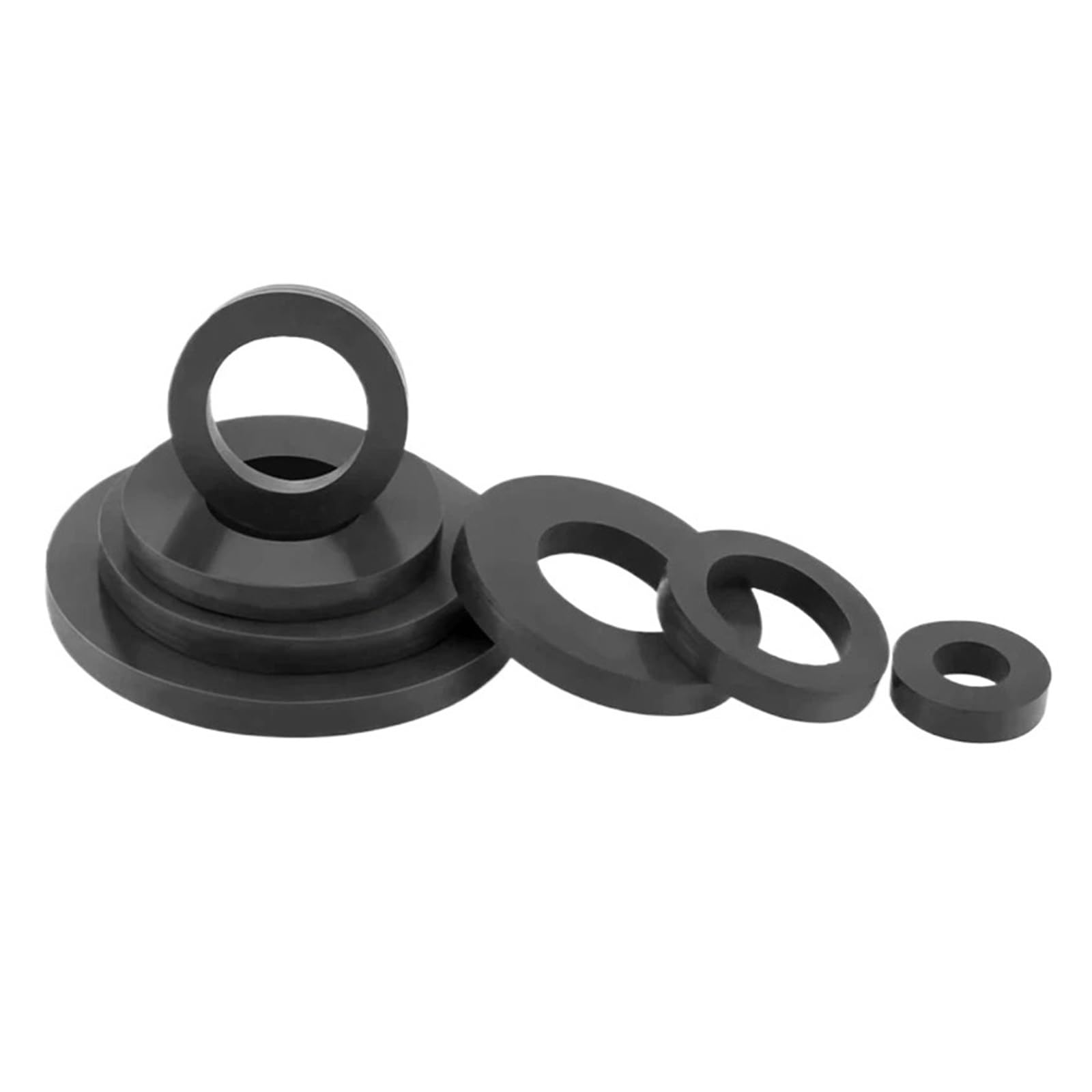 Guarnizione in gomma, anello di tenuta a vite, impermeabile, morbida, guarnizione Dingqing, imbottitura, guarnizione piatta, resistente alle temperature, ammortizzante (6 x 12 x 1,5, 20 pezzi)