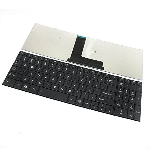 Looleking US Black English Laptop Keyboard for Toshiba Satellite C55D-B5102 C55D-B5160 C55D-B5203 C55D-B5206 C55D-B5212 C55D-B5214 C55D-B5219 C55D-B5221K C55D-B5241 C55D-B5242