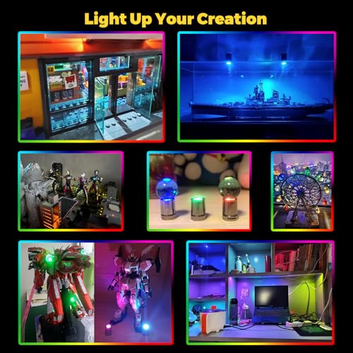 Suzeyar LT03 10 Pack Small Spotlight Battery Operated Led Lights thumb #4