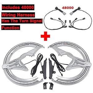 HWH NOUVEAU 2018 2019 2020 pour HO.N.DA GL1800 Goldwing GL 1800 Accessoires de moto Gl1800 Rotors de disque de frein léger Couvre L.E.D Lampe de virage Durable (Color : C)