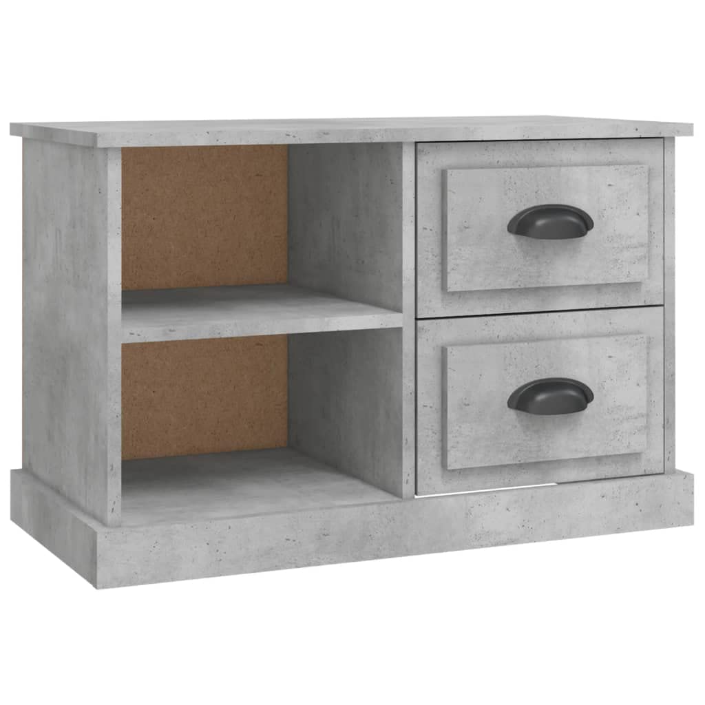 vidaXL TV Cabinet - 2 Drawer 2 Shelf - Grey