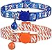 BoomBone Easter Cat Collar Breakaway, Set of 2 Spring Kitten Collars with Bell