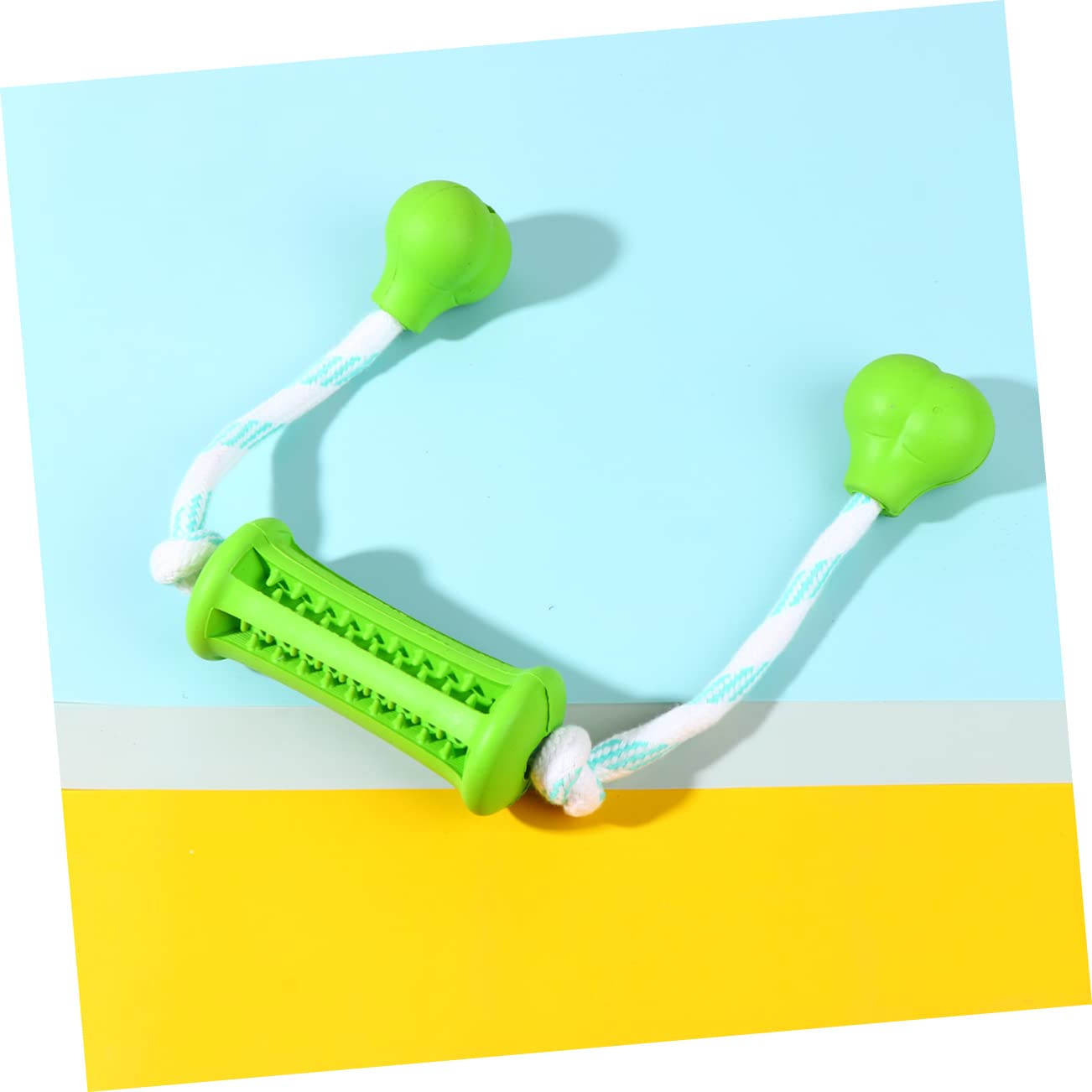 BESPORTBLE 3piezas Juguete Masticable para Perros Cepillo De Caucho Premium para Cuidado Bucal De Mascotas para Cachorros y Perros Pequeños Juguete Divertido y Duradero Verde
