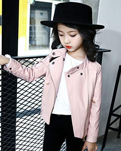 Giubbotto Moto Ecopelle Per Ragazzi - Manica Lunga, Chiusura Cerniera, PU Pelle