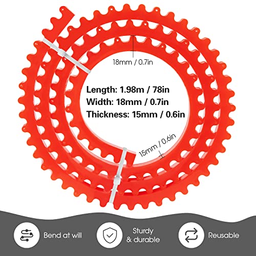 78 Inch Woodworking Profiling Strip, Flexible Curve Template, Excellent Rebound, Adjustable & Fixed Complex Shape Contour Woodworking Tool Templates Guide For Transferring Curved Patterns #TOP5