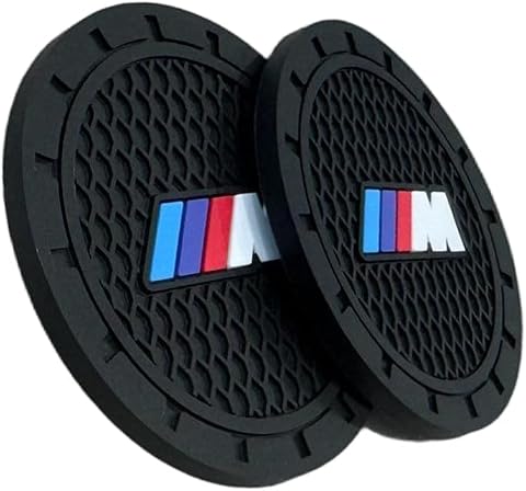 Car Cup Holder Coasters Compatible with BMW M Series Interior Accessories, Reces