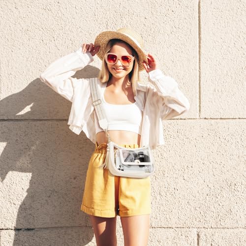 Clear Bag for Stadium Events, Clear Purses for Women, Crossbody Stadium Approved 5