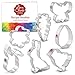 Produktbild Ann Clark Cookie Cutters 7-teiliges Ausstechformen-Set Ostern mit Rezeptheft Ei, Karotte, Hase, Blume, Küken, Hasengesicht und Schmetterling