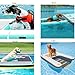 HEYLIFE Dog Safety Rampen Inflatable Dog Ramp Floating Dock Water Raft Ladder for Pool Up to 220LBS Borange 4ft x 3ft x 4in