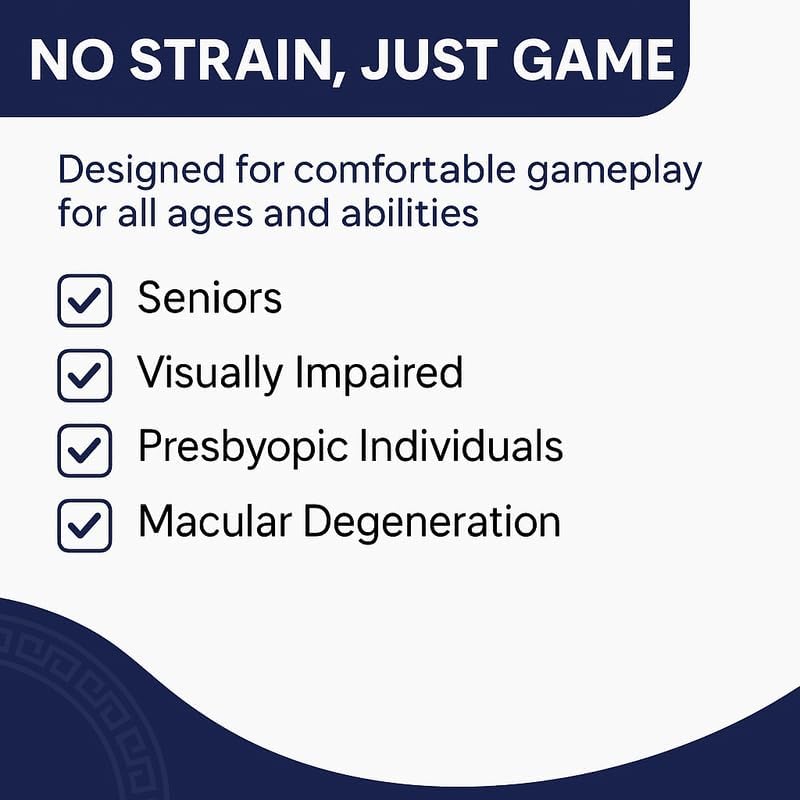 高齢者向け大型プリントトランプ | ロービジョン 読みやすいプレイカード 視覚障害者に最適 | ジャンボインデックスプレイカード ブ