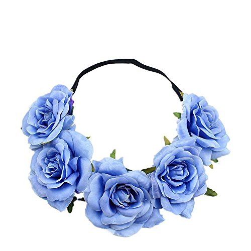 Preisvergleich Produktbild MSYOU Damen Stirnband Gr. 48 cm, blau