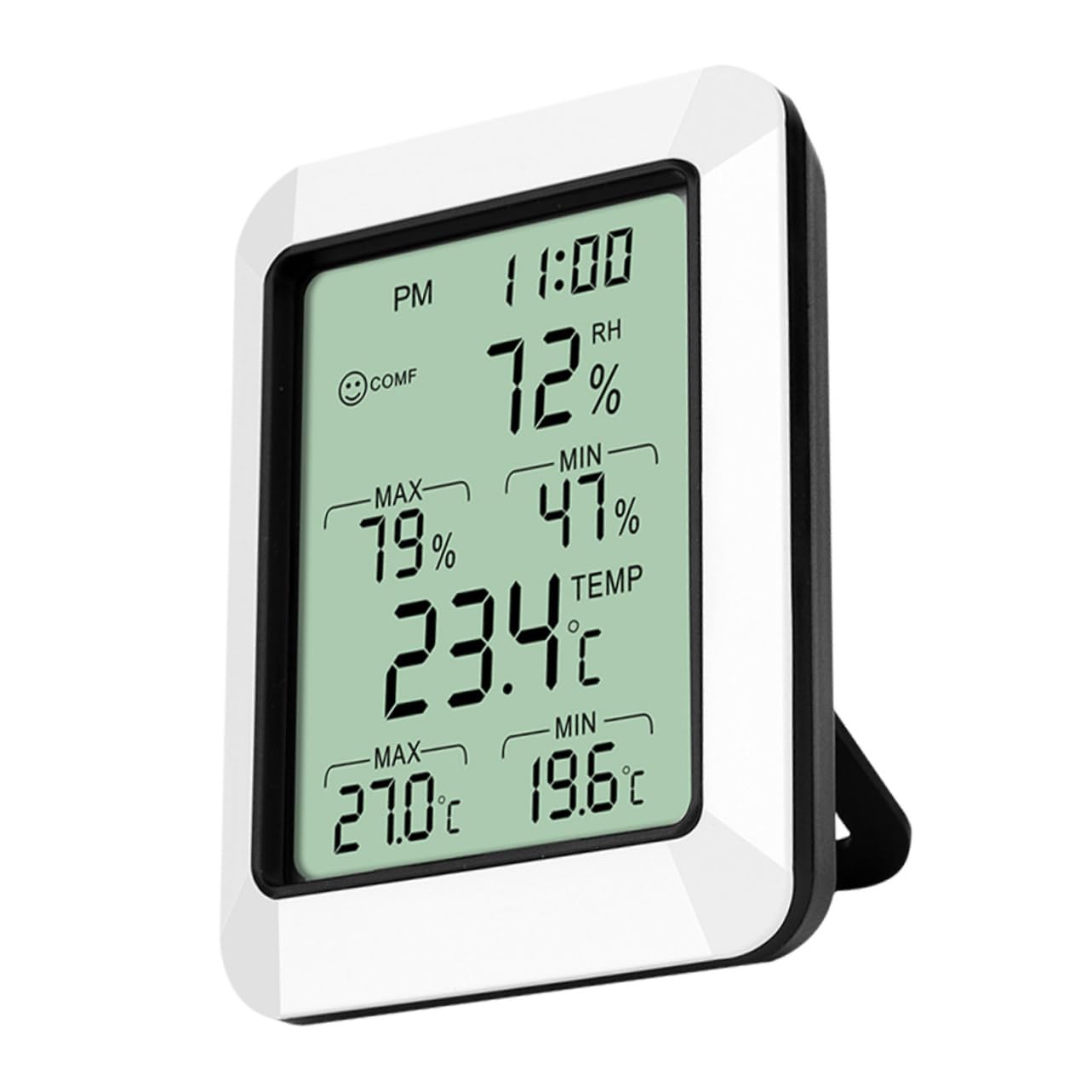 SUPVOX 3pièces Hygromètre Numérique Intérieur Moniteur De Température Et Humidité Économique Écran Large Support Pour Chambre Bureau Cuisine Et Salle De Bébés Sans Pile