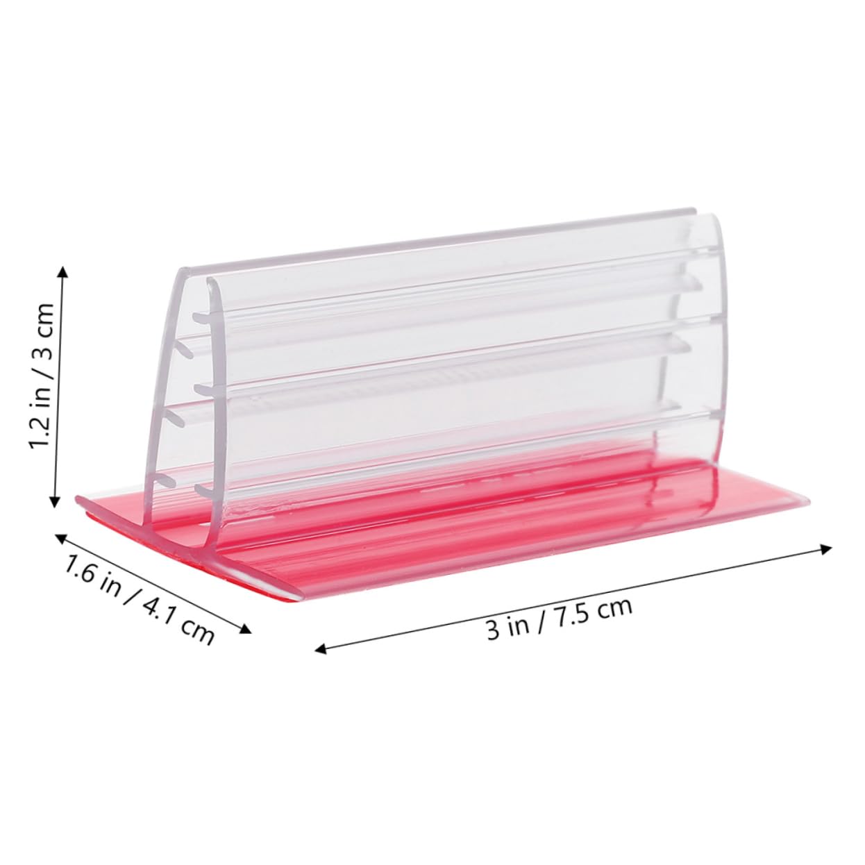 60pezzi Supporti per Cartelli Autoadesivi in Pvc Mini | 2, 95x1, 61x1, 18 Pollici, Compatti e Leggeri, per Etichette, Biglietti, Foto e Ricevute