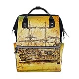 Komfortable: easy-tote Auswahl Griff oder verstellbaren, gepolsterten Schultergurte helfen Sie, um ein Vielfaches Schulter Druck, machen Sie sich mehr comfortable. Windel Rucksack bleibt sicher auf dem Rücken ohne Verrutschen und hält die Hände frei zu halten Baby.