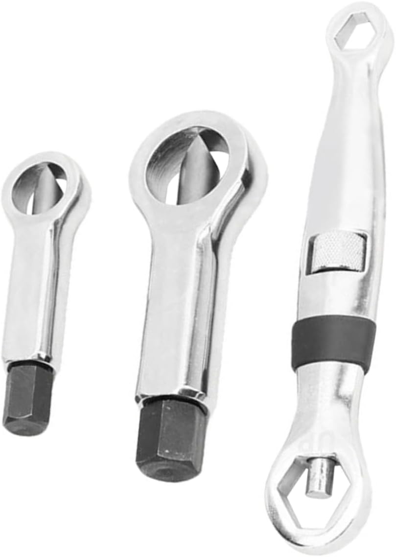 DOITOOL 3pcs Heavy Duty Rusty Nut Splitter Set Nut Separator Splitter Breaker Cracker for Auto Mechanics Easy Sturdy Tool