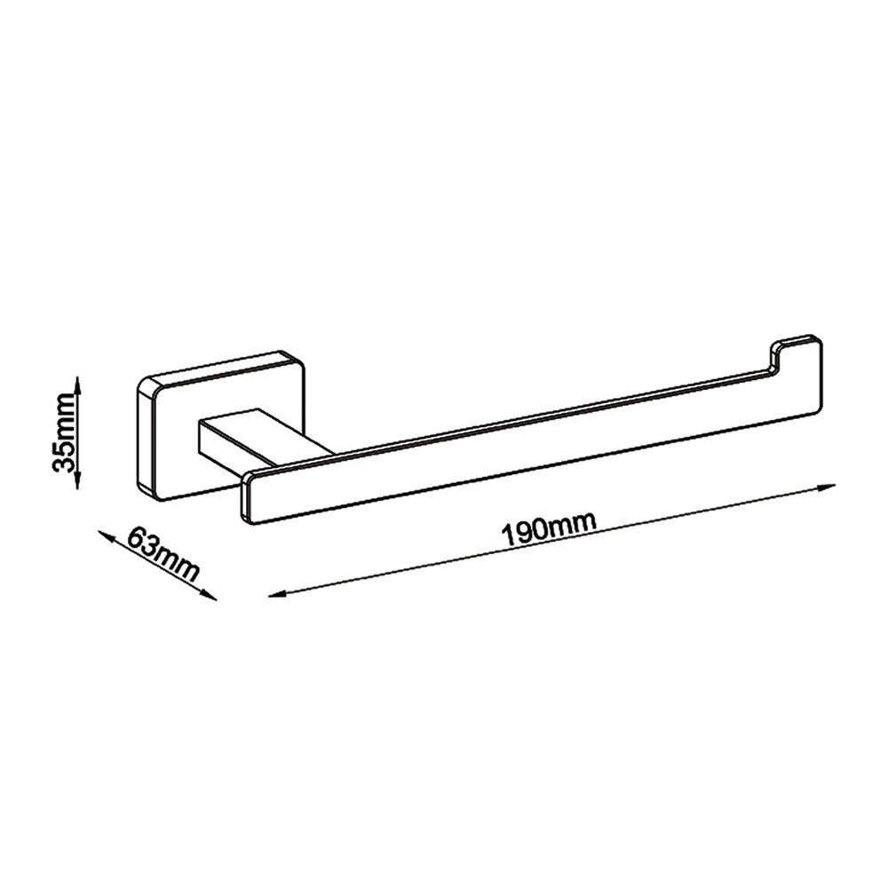 Pack Conjunto de 4 Accesorios de baño con Acabado Blanco Mate. Toallero de Anilla, toallero de Barra, Percha y portarrollos