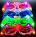12ct LED Light Up Sunglasses - Flashing Multi Colored Led Glasses Best Party Favors Light Up Flashing Glasses for Children (Batman)