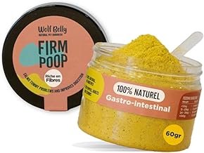 Wolf Belly | Probiotique Flore Intestinale Chien 100% Naturel (60g) | Anti-Diarrhée, Prébiotique & Enzymes Digestives | Riche en Fibres avec Citrouille & Pomme | Formule Vétérinaire - Made in Europe