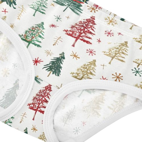 Girls' Panties Training Comfort Underwear for Kids Christmas Trees in Sizes 2T,3T, 4T, 5T, 6Y and 8Y4