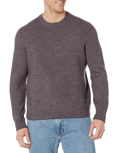 Pull homme Vince col rond en cachemire bouilli contre le froid de l'hiver