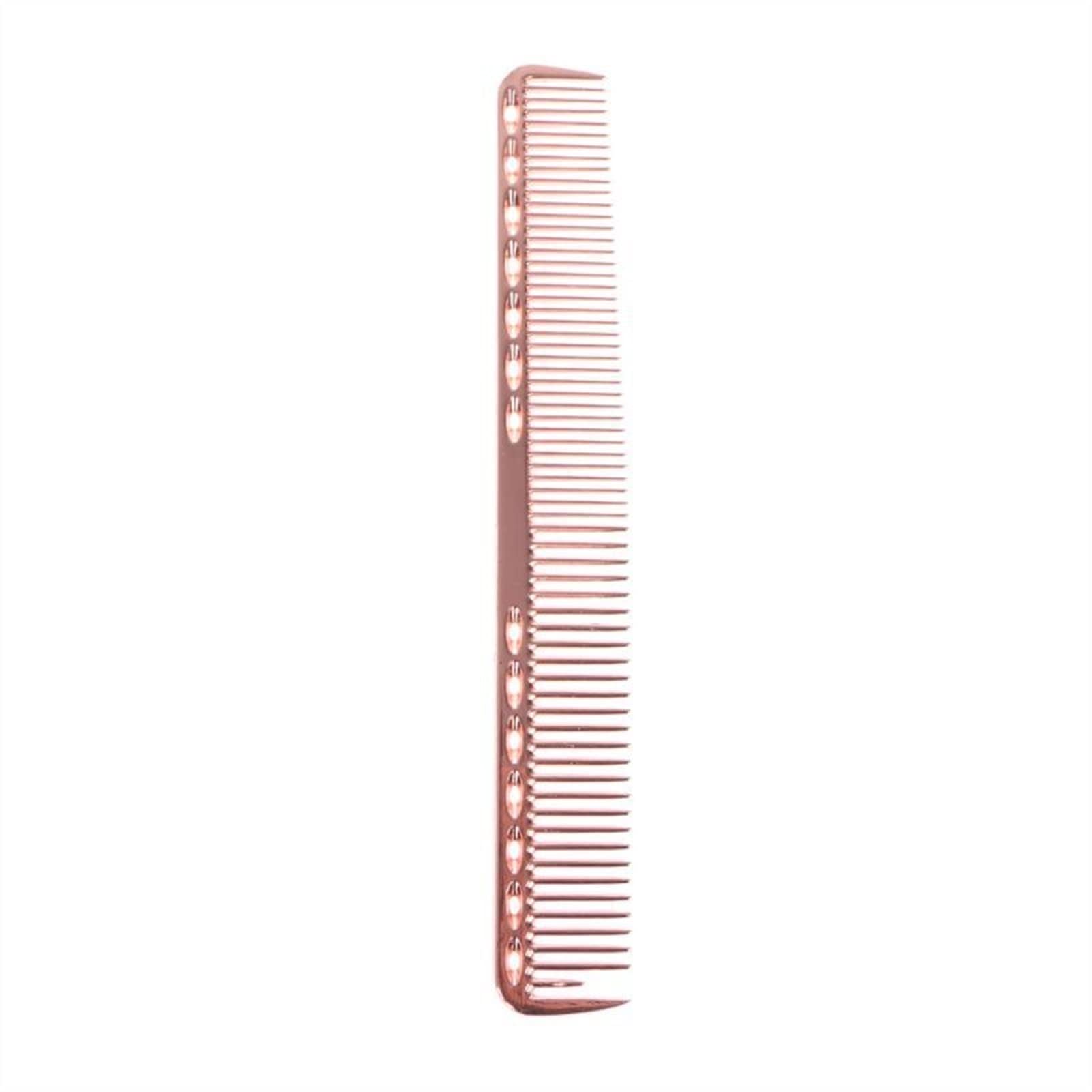 ADERFETBI Hair Comb Men's Woman Aluminum Metal Cutting Comb Hair Hairdressing And Hairdresser Salon Men's and Women's Care(D)