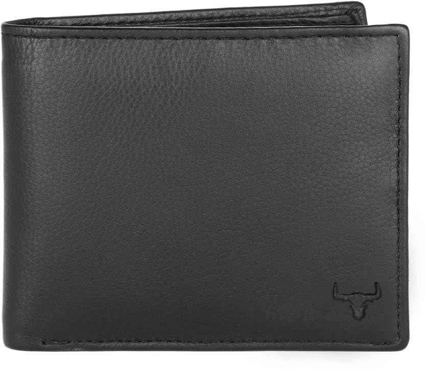 Image of WILD NAPA RFID Protected Brown Genuine Leather Wallets for Men (B-Black)