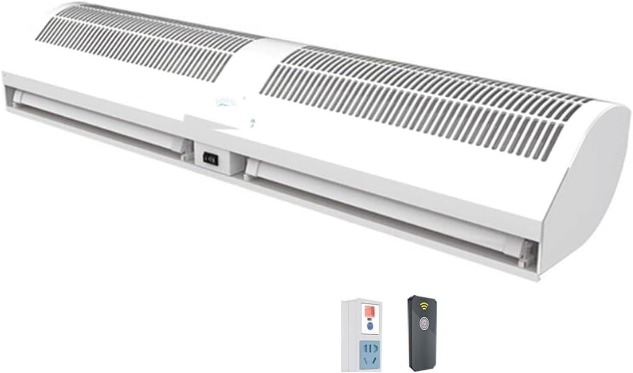 SSDDLZEQ Air Curtain for Doorway Air Curtain Machine Commercial Silent Door Curtain Machine Remote Control Style(100CM)