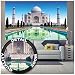 Taj Mahal Wall Art Decoration Wallpaper- Taj Mahal Temple World Wonders Attraction- Agra India Religious Cathedral I paperhanging Wallpaper poster wall decor by GREAT ART 82,7 x 55 Inch