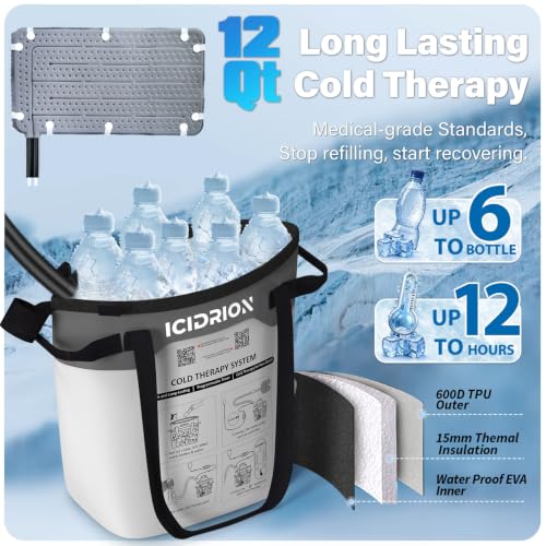 Image of Quiet Ice Machine for Hip After Surgery, Calf Programmable & Timer