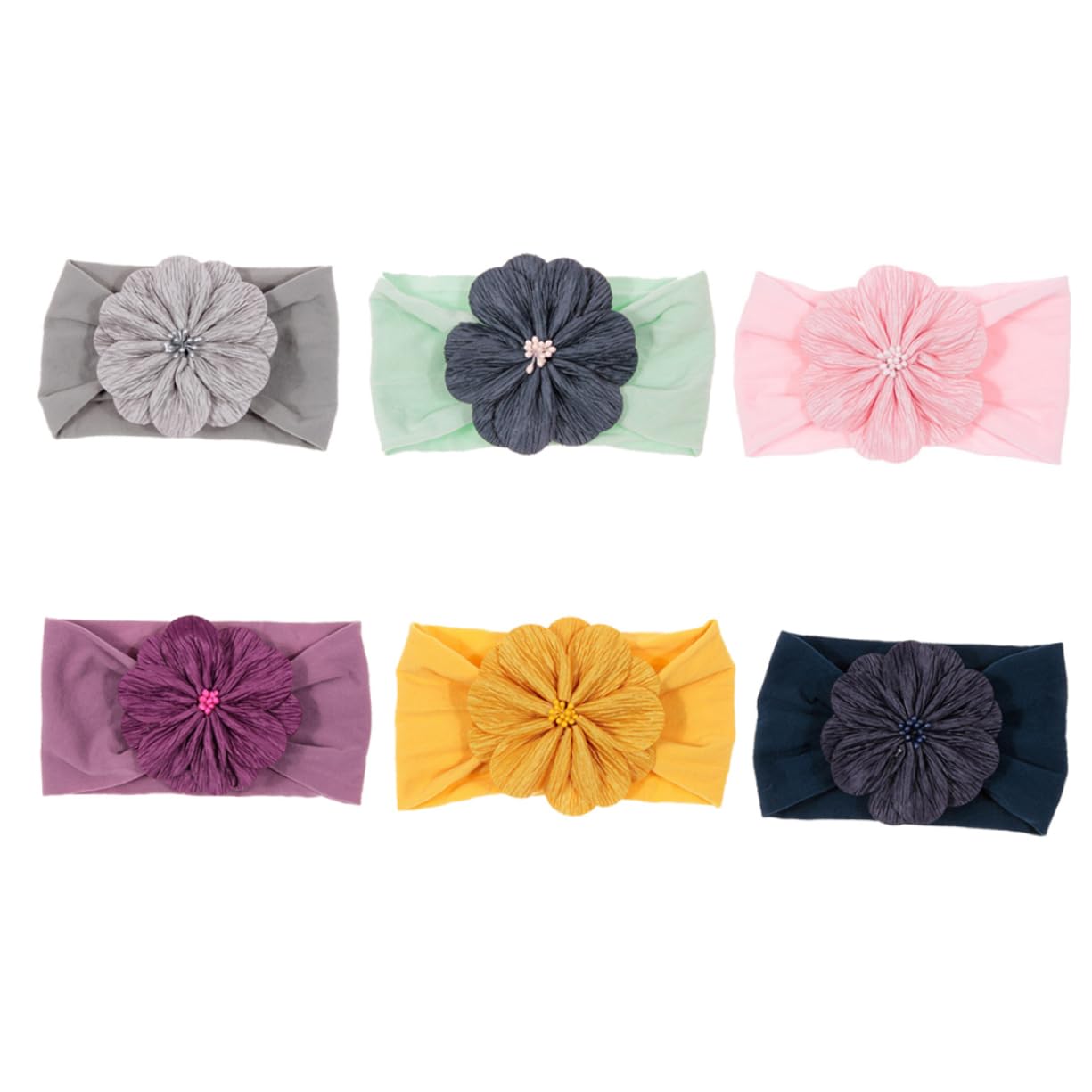 12 Fasce Per Con Fiori Per Ragazze Fasce Per Bambini Colorate Per Fiori Divertenti