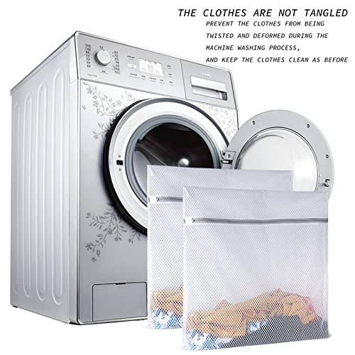 Sueriv 2 Pack Mesh Laundry Bag-2Xxl Oversize Delicates Laundry Bag-Extra Large Durable Laundry Wash Bag With New Honeycomb Mesh-Big Clothes,Household,Bed Sheet,Stuffed Toys thumb #7