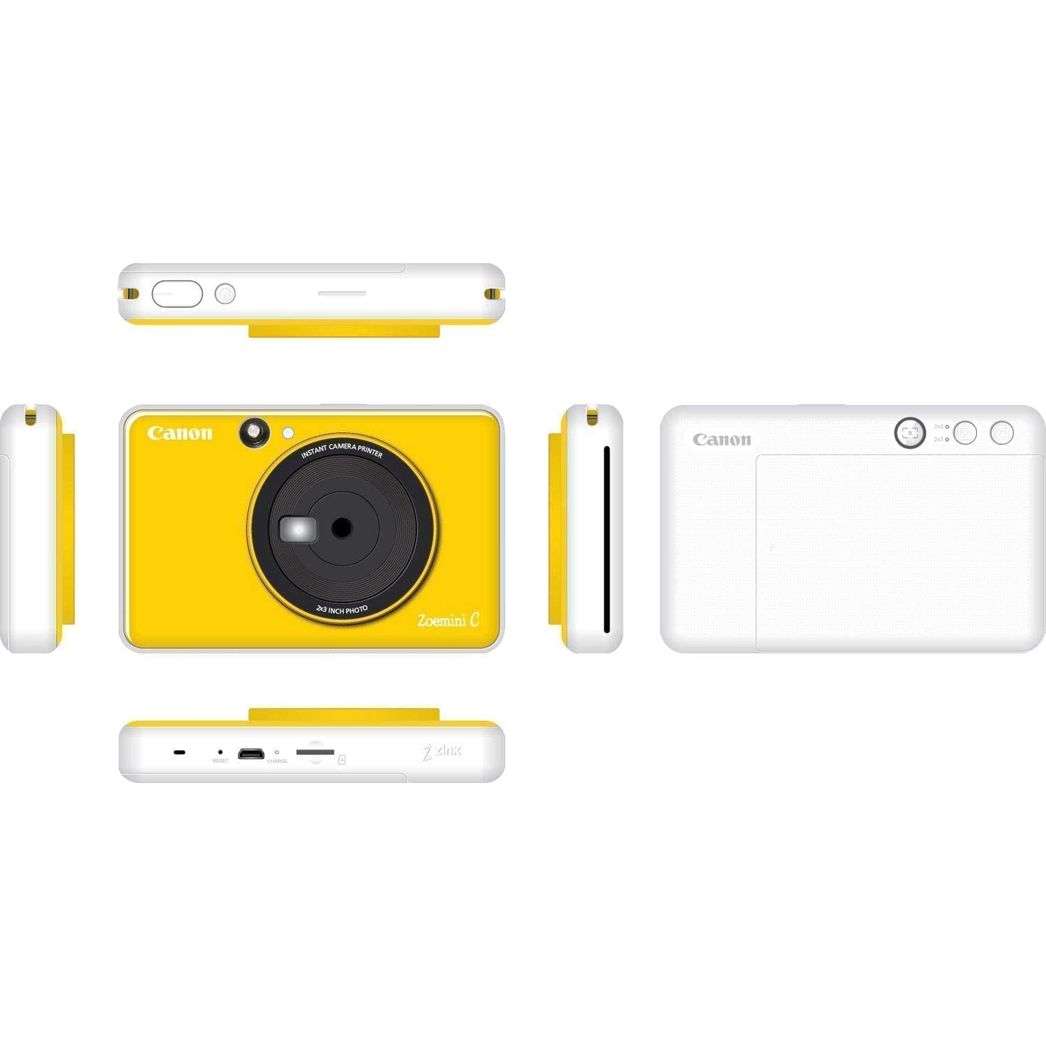 Canon Zoemini C - Fotocamera istantanea, Giallo Limone