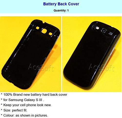 [Upgraded 7300mAh Extended Double Layer Battery Back Cover Desktop Charger Compatible with Samsung Galaxy S3 III i9300 SCH-i535 Verizon Cellphone