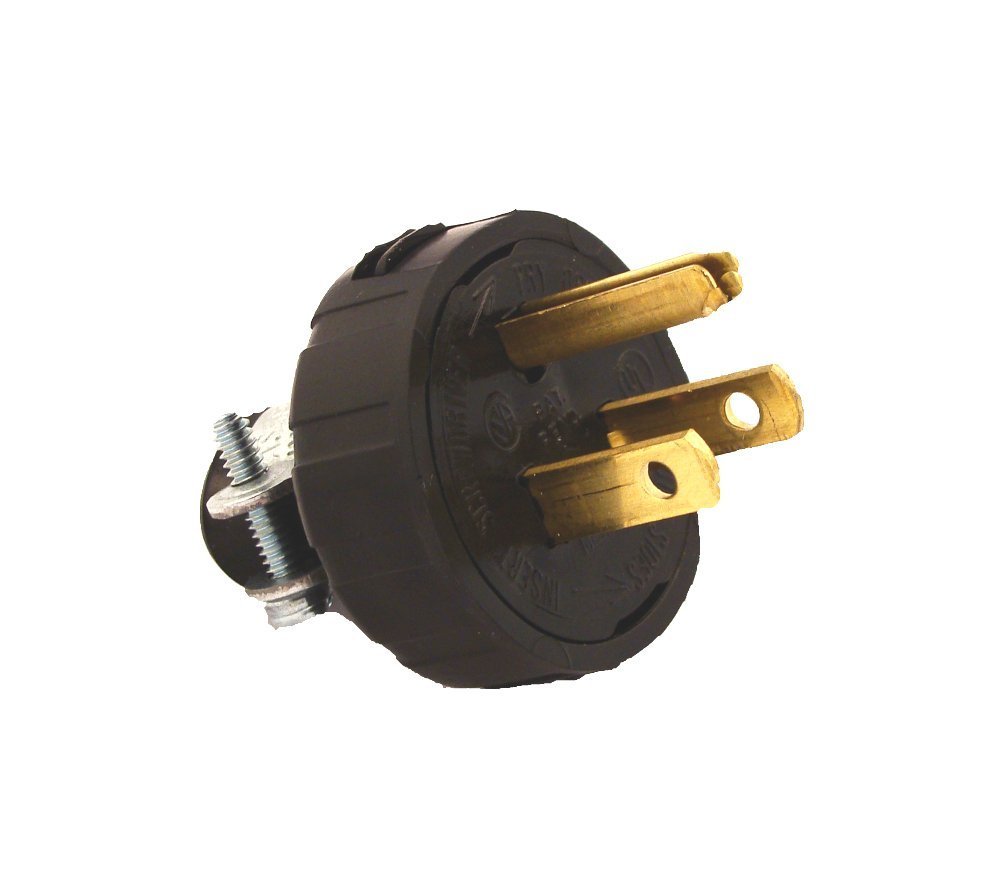※RT-48648 Leviton 48648 15 Amp, 125 Volt, Grounding Plug, Black - Electric