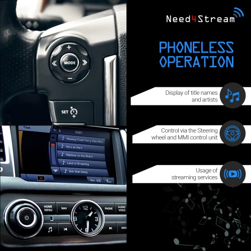 Need4Stream N4S300-LR Bluetooth Car Adapter with Track Lists, Audio Adapter Compatible with Range Rover III - Image 3
